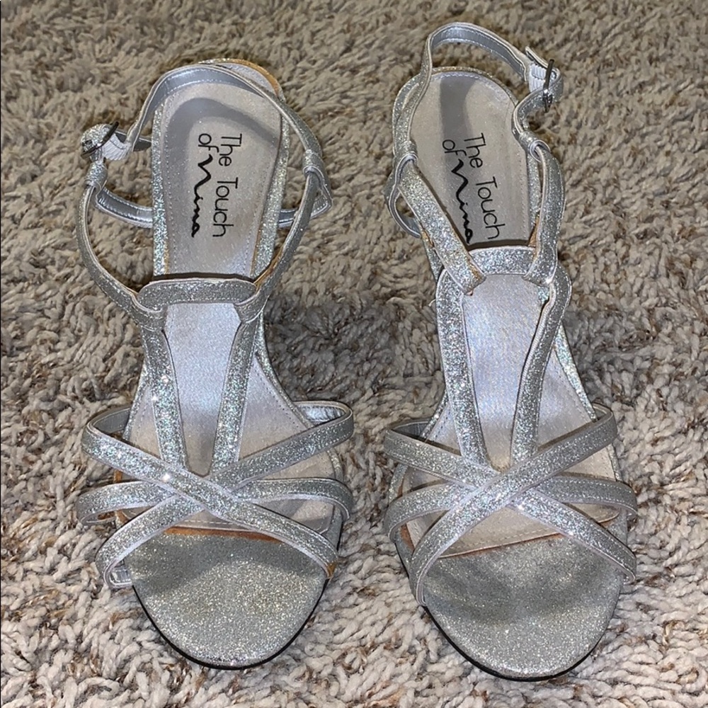 Silver Touch of Nina Heels